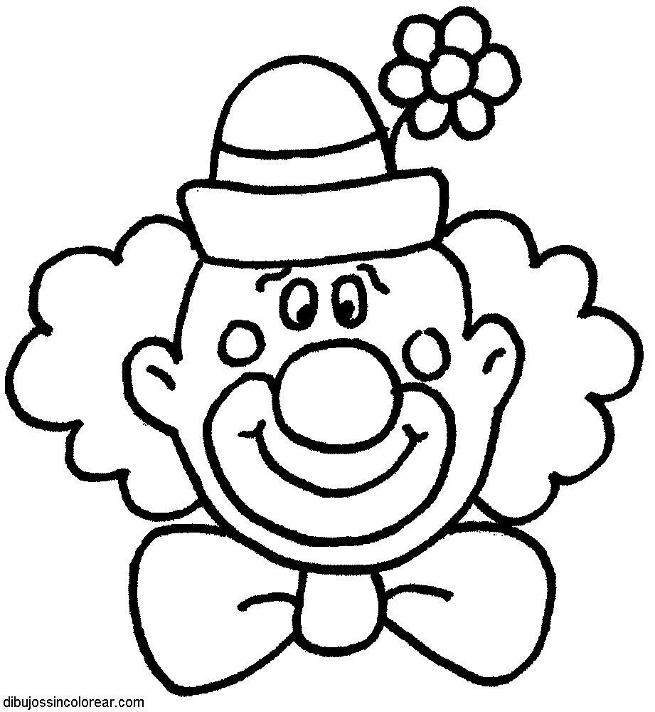 Dibujos Sin Colorear: Dibujos de Payasos del Circo para Colorear Dibujos Sin Colorear: Dibujos de Payasos del Circo para Colorear