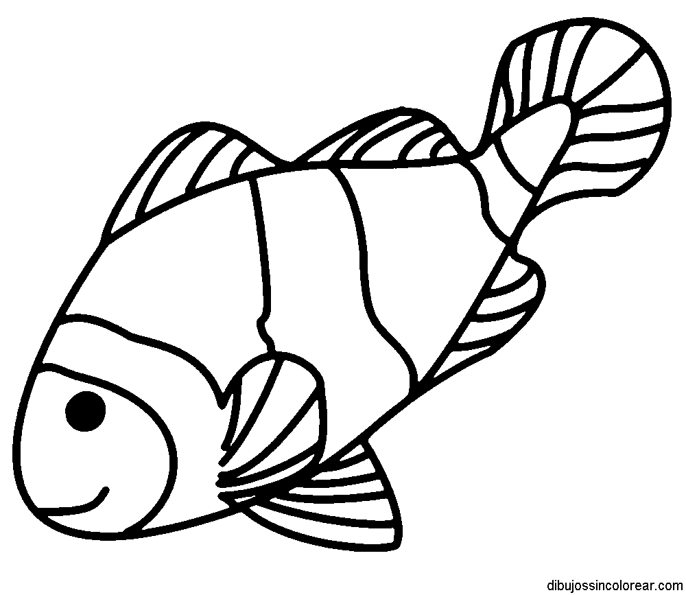 Dibujos Sin Colorear: Dibujos de Peces para Colorear Dibujos Sin Colorear: Dibujos de Peces para Colorear