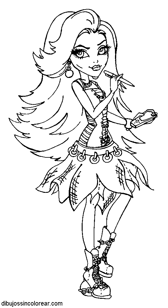 Dibujos Sin Colorear: Dibujos de personajes de Monster High para ... Dibujos Sin Colorear: Dibujos de personajes de Monster High para ...