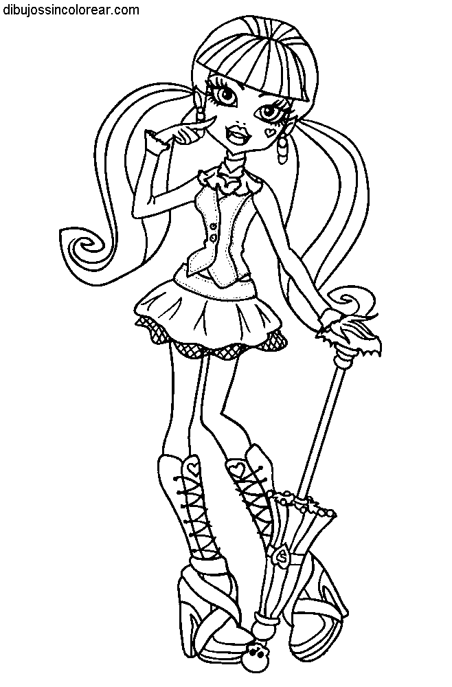 Dibujos Sin Colorear: Dibujos de personajes de Monster High para ... Dibujos Sin Colorear: Dibujos de personajes de Monster High para ...