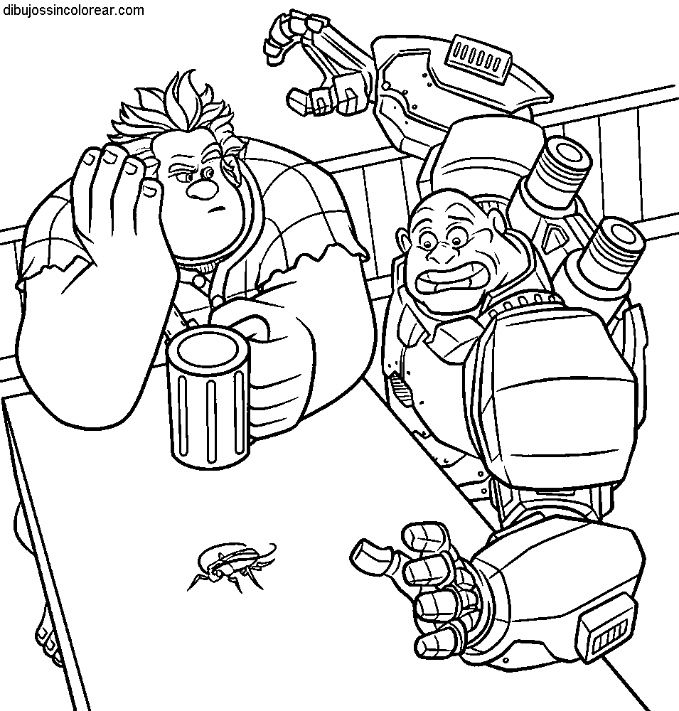 Dibujos Sin Colorear: Dibujos de Personajes de ¡Rompe Ralph! para ... Dibujos Sin Colorear: Dibujos de Personajes de ¡Rompe Ralph! para ...
