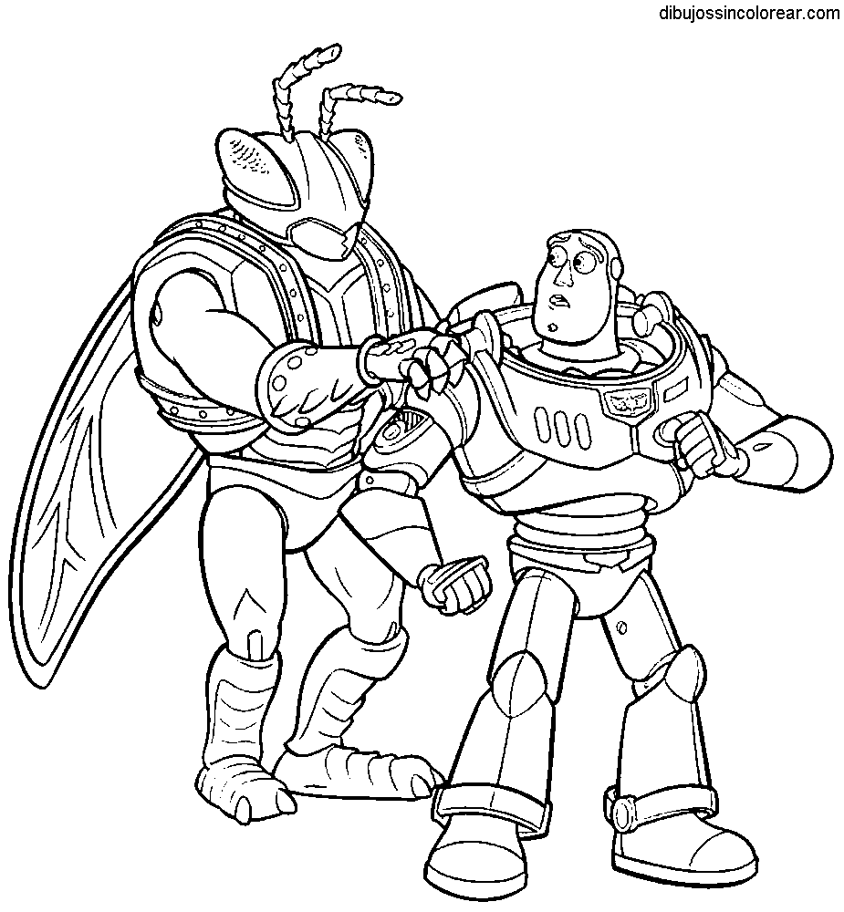 Dibujos Sin Colorear: Dibujos de Personajes de Toy Story para Colorear