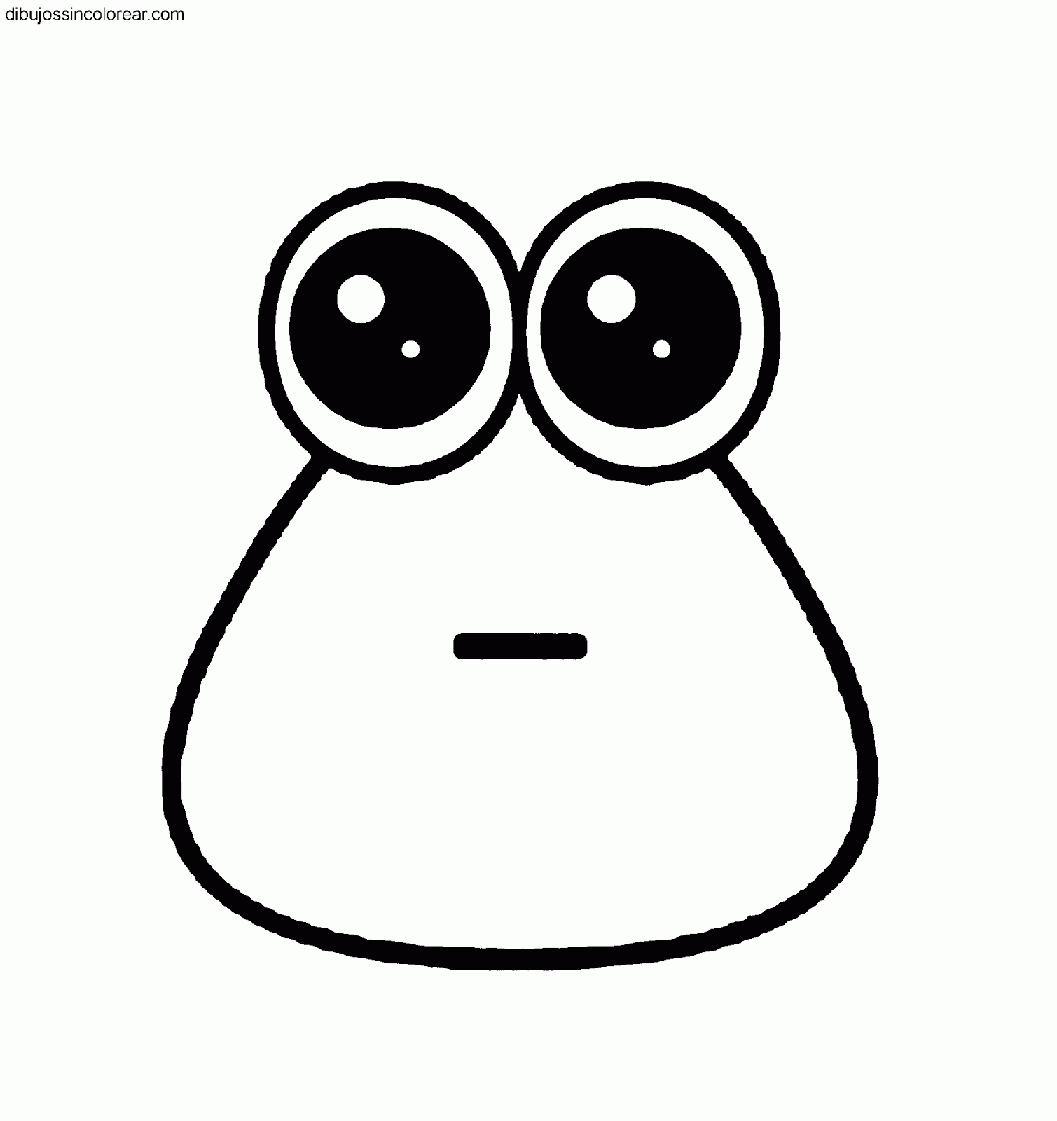 Dibujos Sin Colorear: Dibujos de Pou para colorear Dibujos Sin Colorear: Dibujos de Pou para colorear