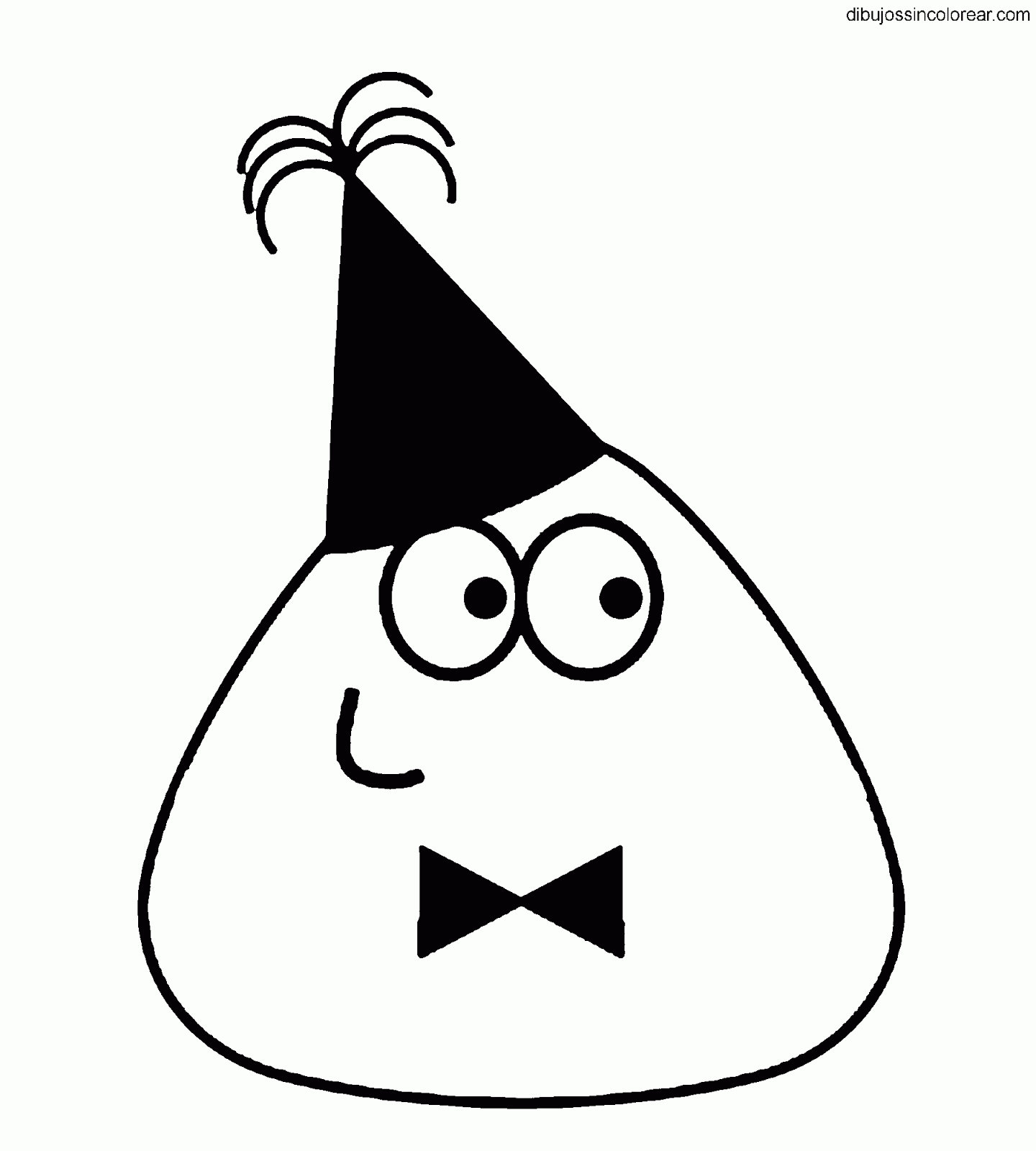 Dibujos Sin Colorear: Dibujos de Pou para colorear Dibujos Sin Colorear: Dibujos de Pou para colorear