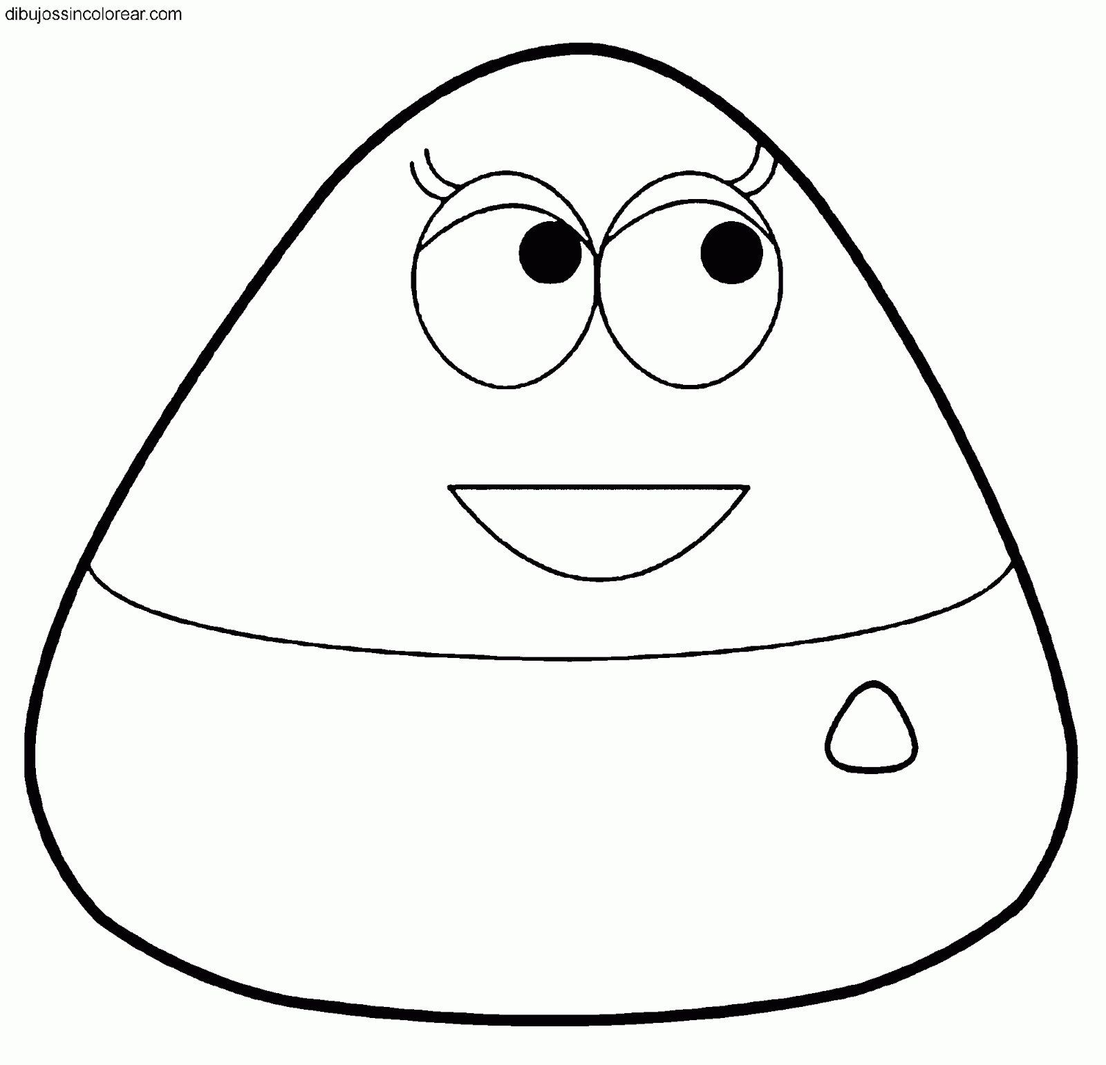 Dibujos Sin Colorear: Dibujos de Pou para colorear Dibujos Sin Colorear: Dibujos de Pou para colorear
