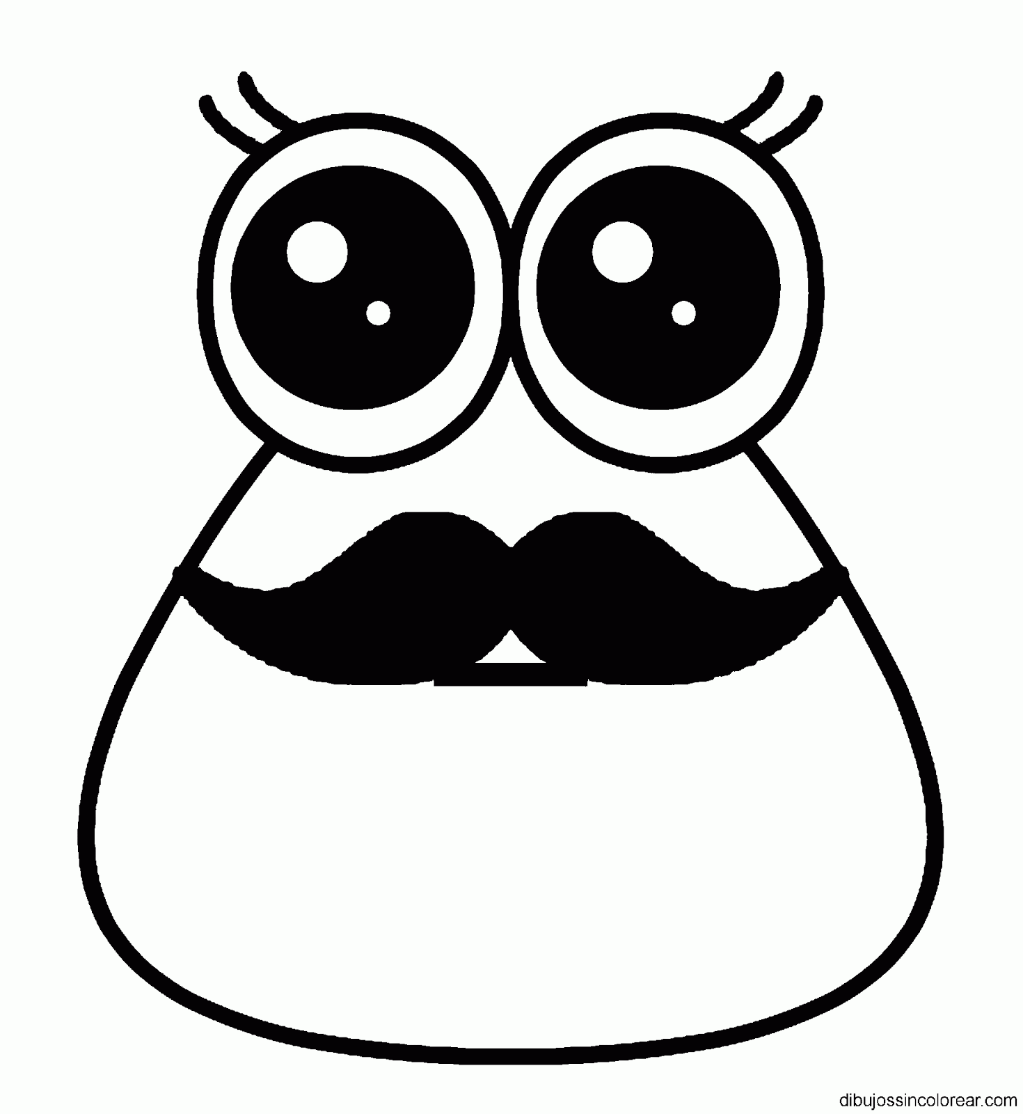 Dibujos Sin Colorear: Dibujos de Pou para colorear Dibujos Sin Colorear: Dibujos de Pou para colorear