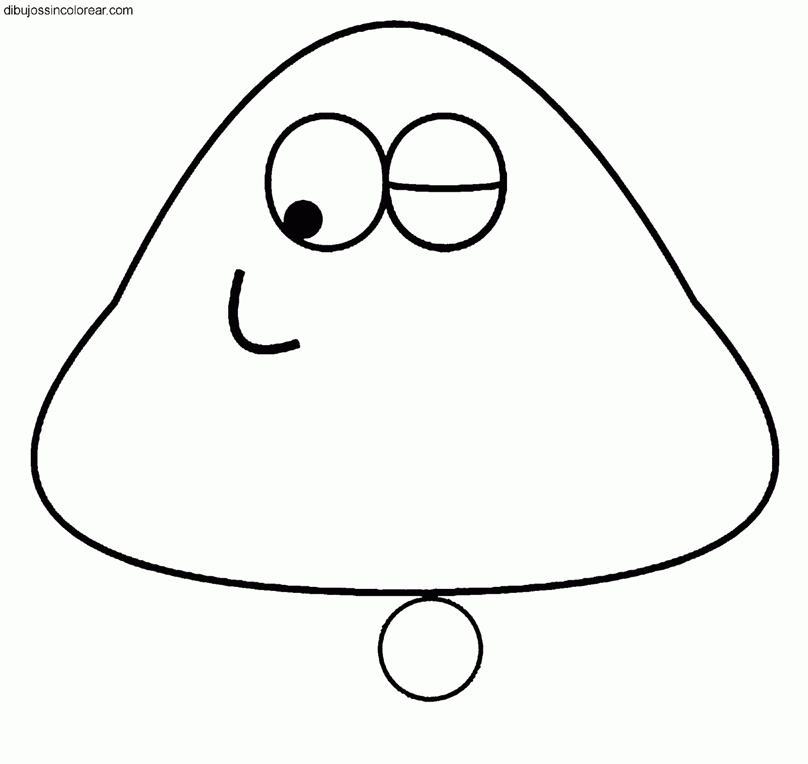 Dibujos Sin Colorear: Dibujos de Pou para colorear Dibujos Sin Colorear: Dibujos de Pou para colorear