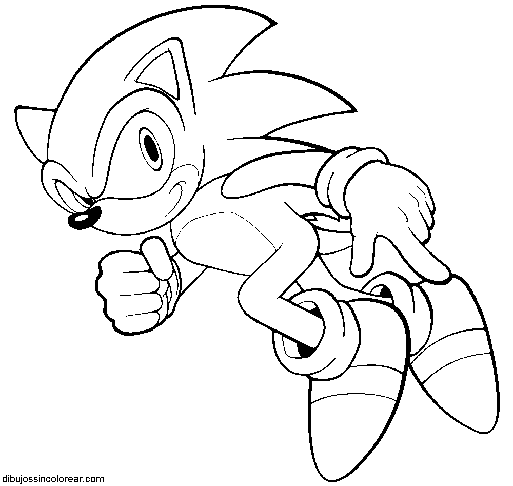 Dibujos Sin Colorear: Dibujos de Sonic (Sega) para Colorear Dibujos Sin Colorear: Dibujos de Sonic (Sega) para Colorear