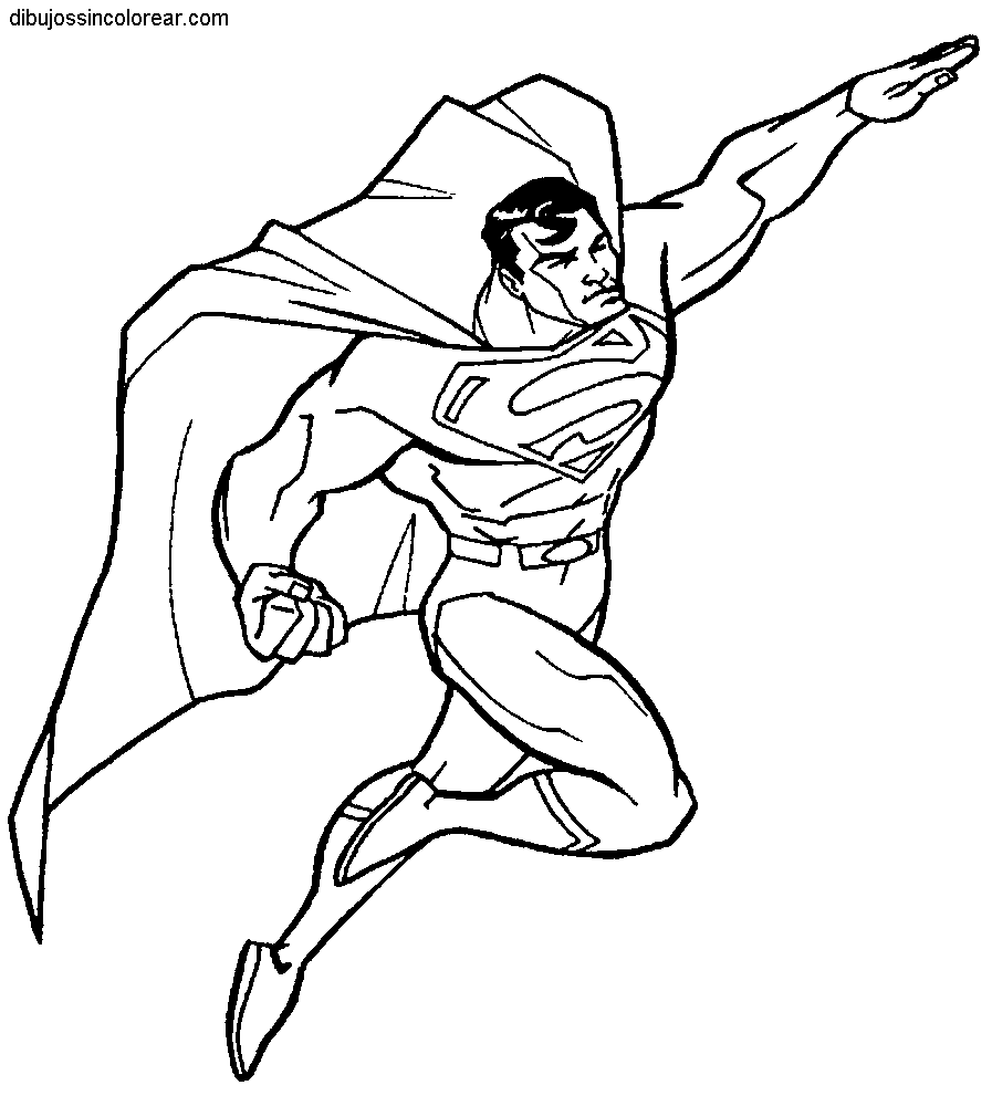 Dibujos Sin Colorear: Dibujos de Superman para Colorear Dibujos Sin Colorear: Dibujos de Superman para Colorear