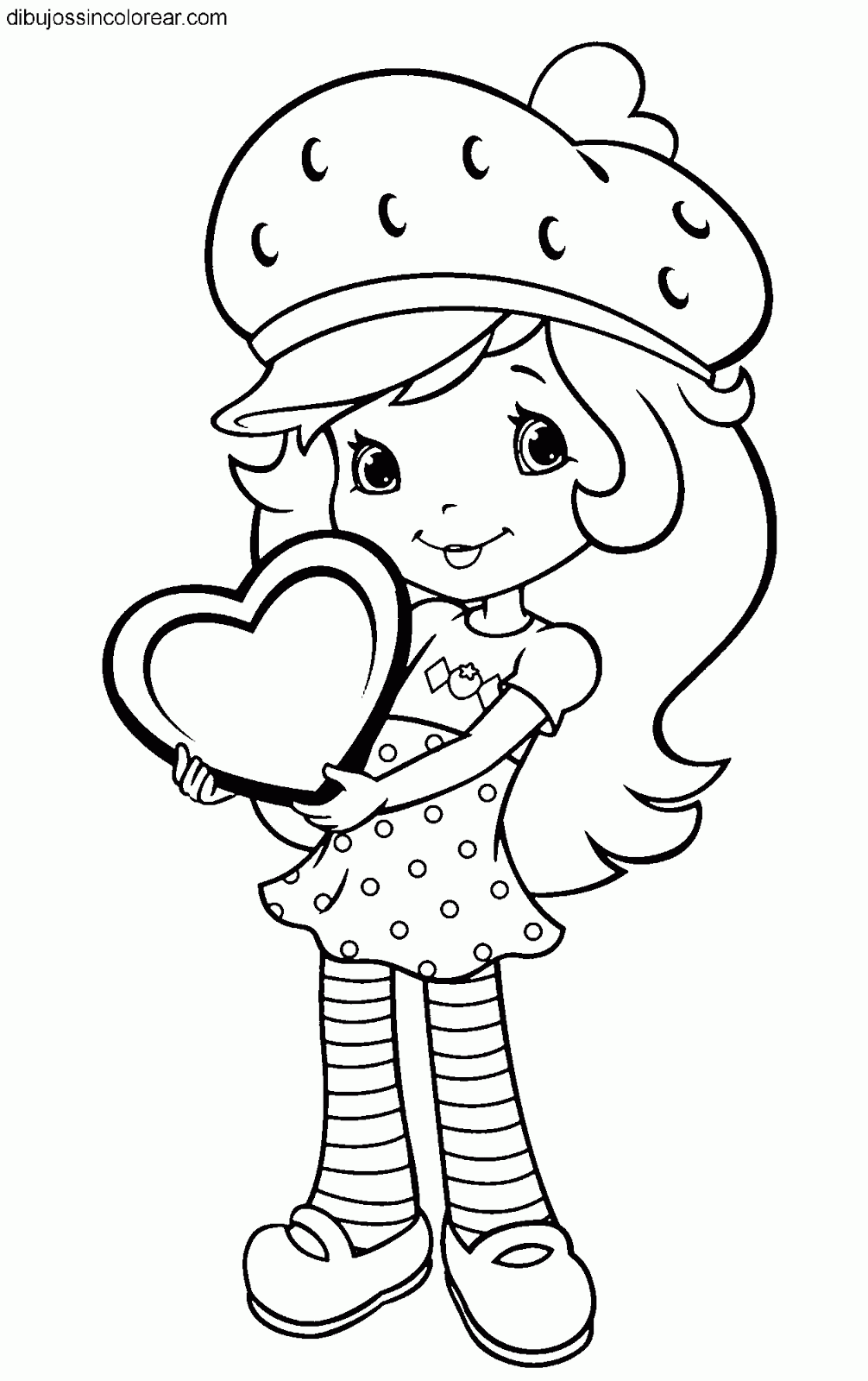 Dibujos Sin Colorear: Dibujos de Tarta de Fresa (Strawberry ... Dibujos Sin Colorear: Dibujos de Tarta de Fresa (Strawberry ...