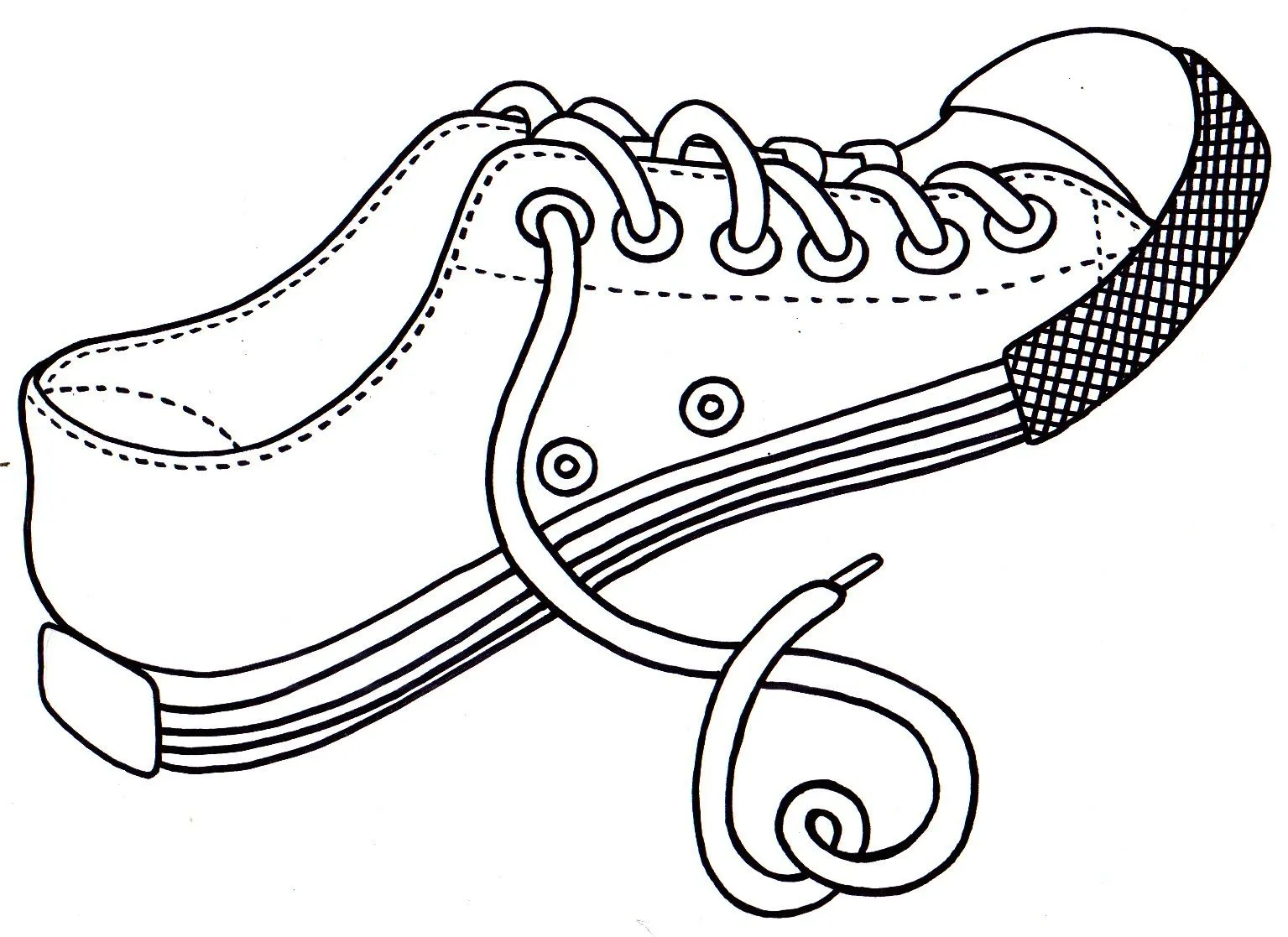 Los dibujos para colorear : Dibujos de zapatos para colorear