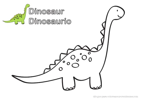 Dibujos de dinosaurios faciles para niños - Imagui