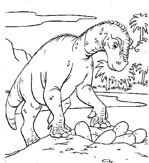 Huevos dinosaurio colorear - Imagui