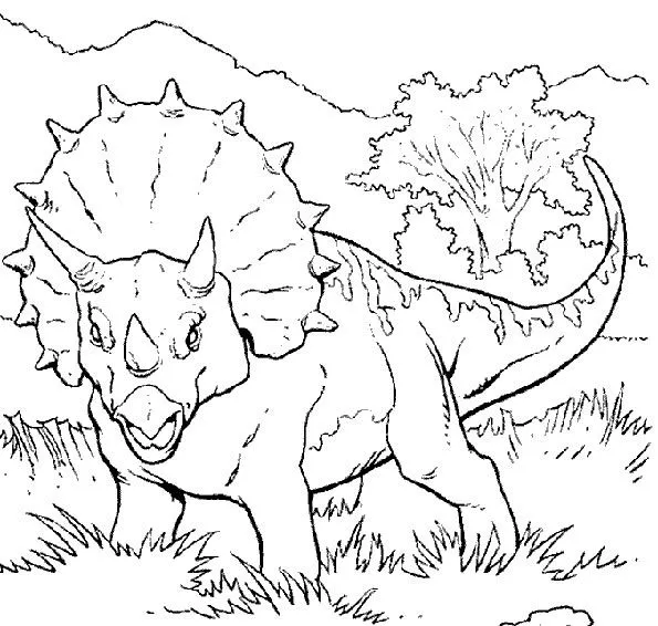 Dibujos para colorear dinosaurios 7 | Dibujos para colorear e ...
