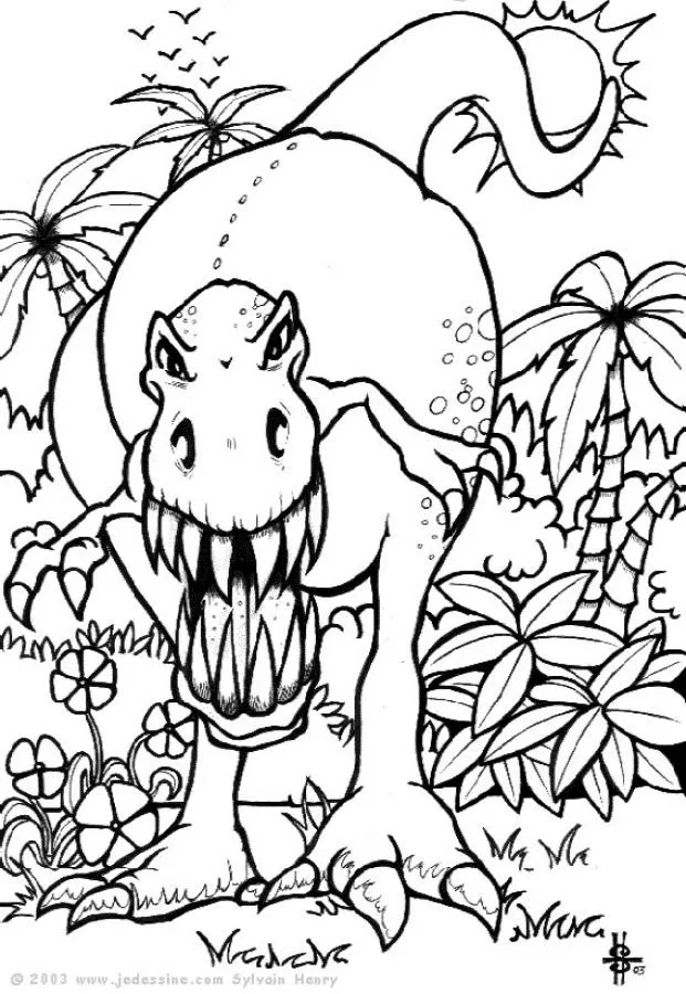 Dibujos para colorear DINOSAURIOS, Dinosaurio carnívoro para imprimir Dibujos para colorear DINOSAURIOS, Dinosaurio carnívoro para imprimir