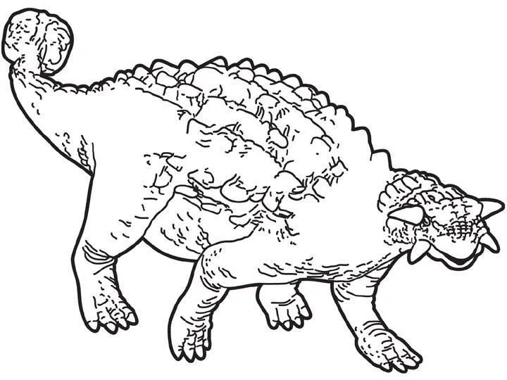 Dibujos para colorear DINOSAURIOS, Tyrannosaurus Rex para imprimir