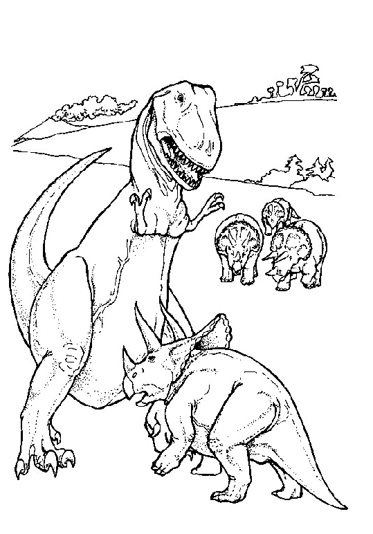 Dibujos para colorear de Dinosaurios, Plantillas para colorear de ...