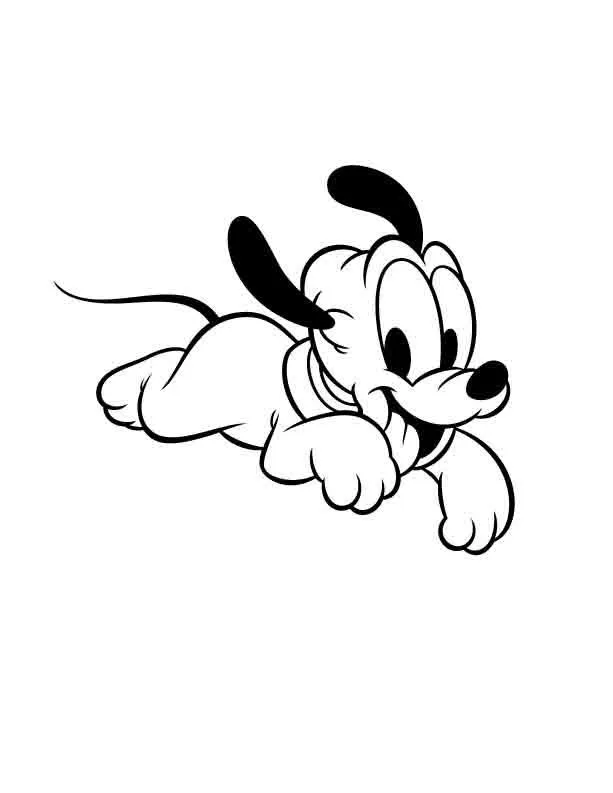 Imagenes De Pluto Bebe Para Colorear
