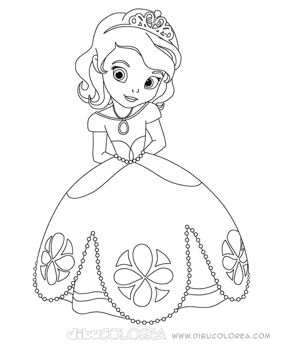 Dibujos para pintar de las princesas bebés - Imagui