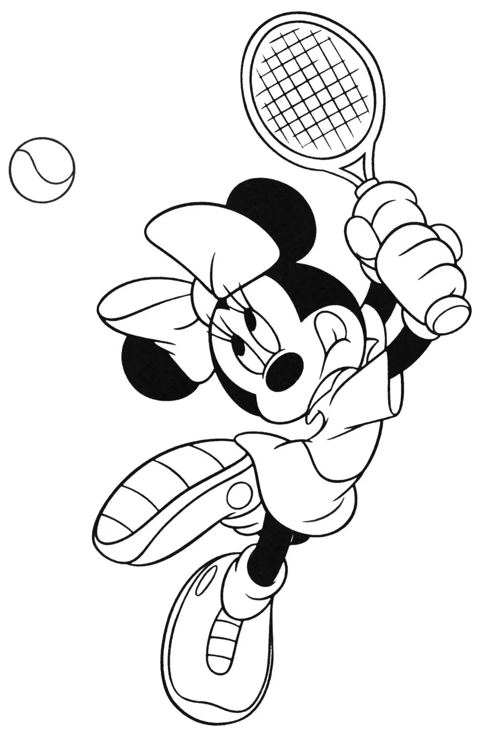 Dibujos para colorear de Disney: Minnie Mouse Dibujos para colorear de Disney: Minnie Mouse