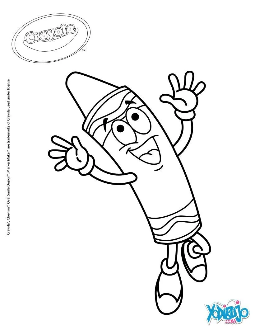 Dibujos para colorear divertido crayón crayola - es.hellokids.com Dibujos para colorear divertido crayón crayola - es.hellokids.com