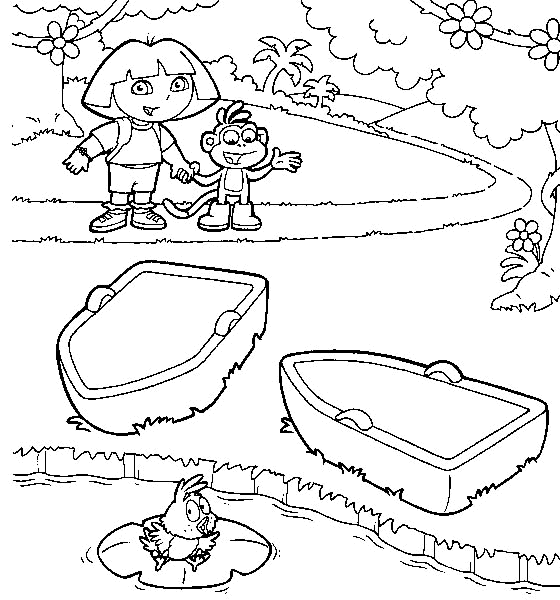 Dibujos para colorear de Dora la Exploradora, Plantillas para ...