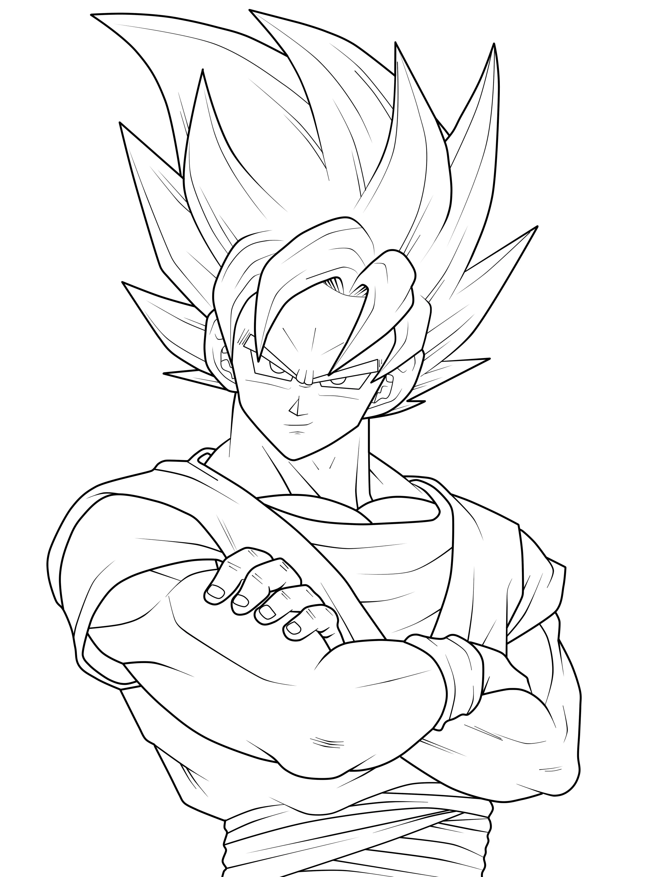 Dibujos para colorear de Dragon Ball Z para descargar - Dragon Ball Z -  Just Color Niños : Dibujos para colorear para niños