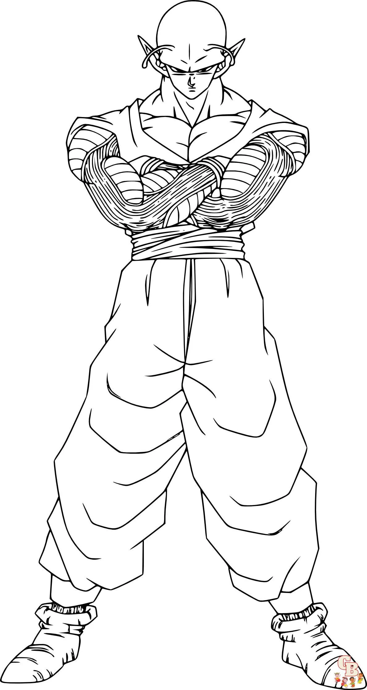 Dibujos para colorear de Dragon Ball Z Piccolo – Imprimible gratis y fácil