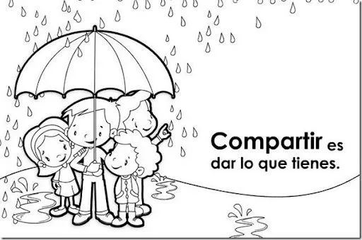Dibujos para colorear educando en valores | pintar y jugar Dibujos para colorear educando en valores | pintar y jugar