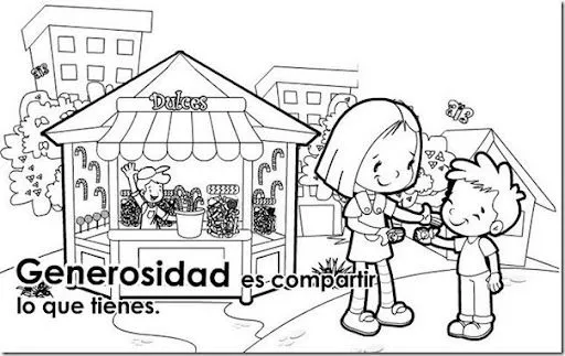 Dibujos para colorear educando en valores | pintar y jugar ... Dibujos para colorear educando en valores | pintar y jugar ...