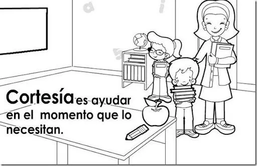 Dibujos para colorear educando en valores - pintar y jugar Dibujos para colorear educando en valores - pintar y jugar
