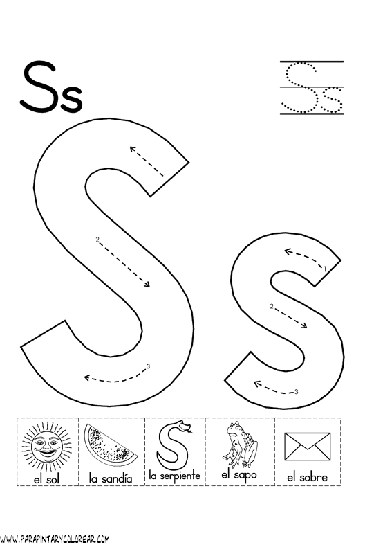 Ciclo Escolar: El Abecedario - Dibujos Para Colorear Ciclo Escolar: El Abecedario - Dibujos Para Colorear