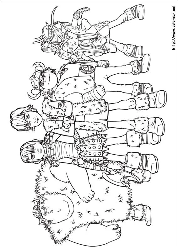 Como entrenar a mi dragon colorear - Imagui