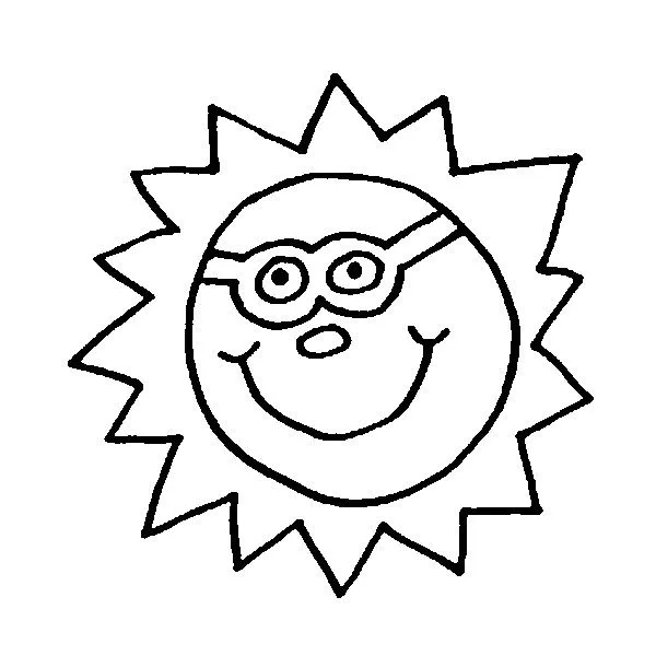 Dibujos para colorear Estrellas Sol Luna Dibujos para imprimir