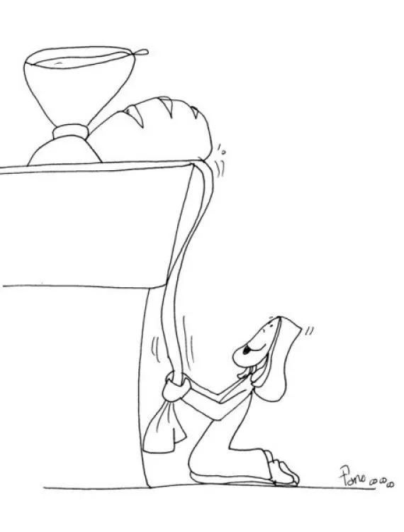 Dibujos para colorear de la eucaristia - Imagui