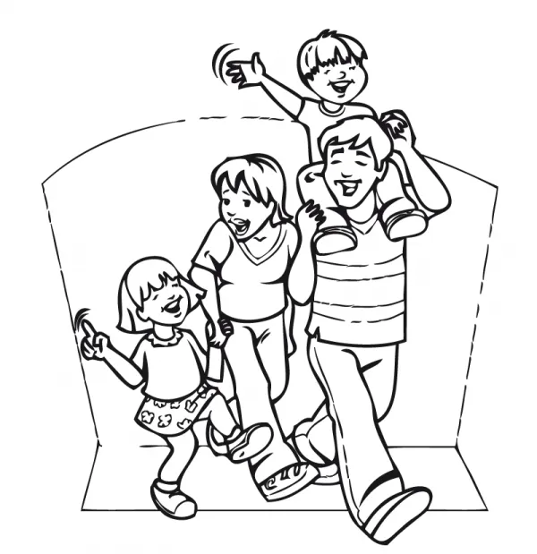 Dibujos para colorear del Día de la Familia | Imágenes actual Dibujos para colorear del Día de la Familia | Imágenes actual