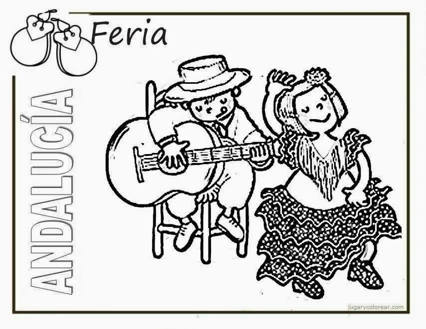 Dibujos para colorear Feria de Abril - Colorear dibujos infantiles Dibujos para colorear Feria de Abril - Colorear dibujos infantiles