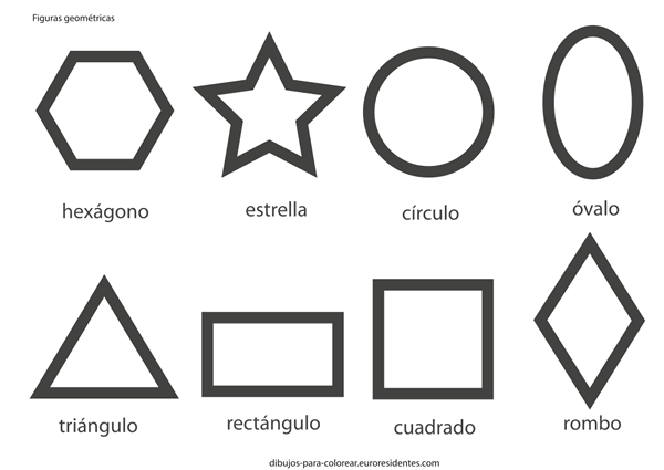 Dibujos para Colorear: Formas geométricas para imprimir y colorear