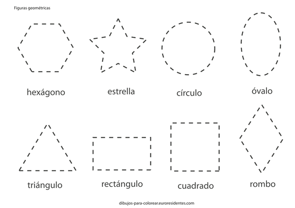 Dibujos para Colorear: Formas geométricas para imprimir y colorear