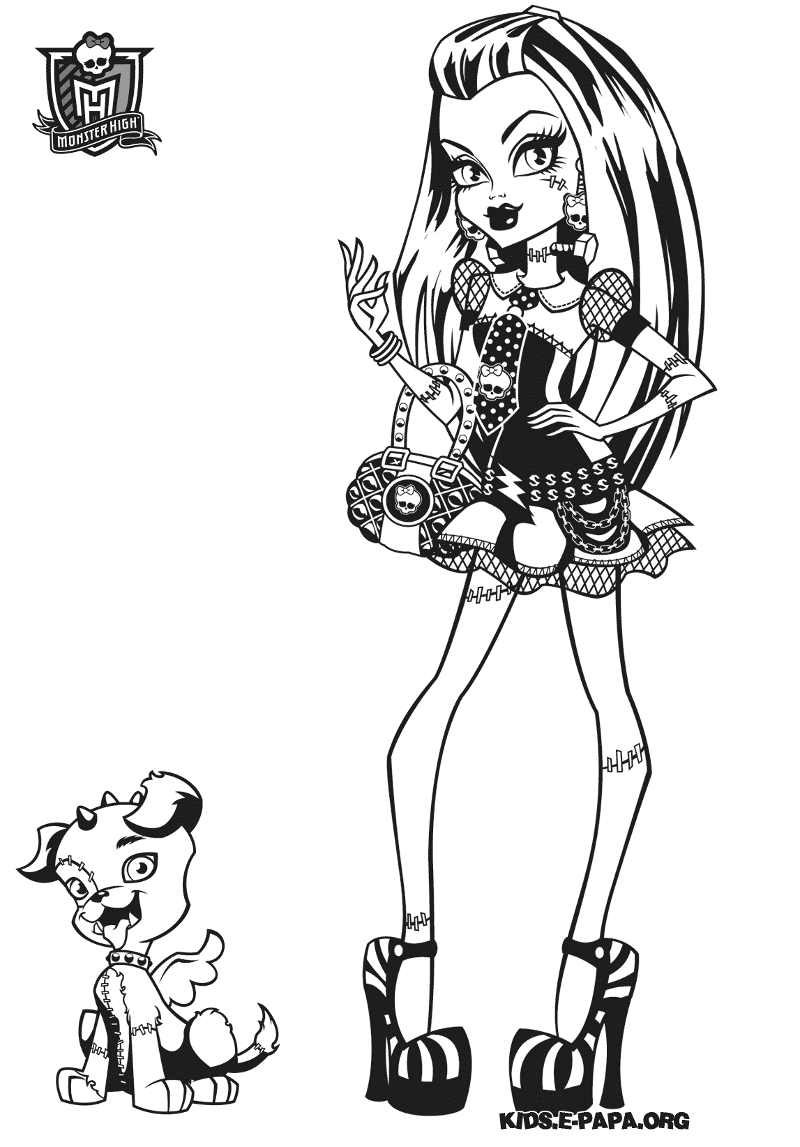Dibujos para Colorear Frankie Stein