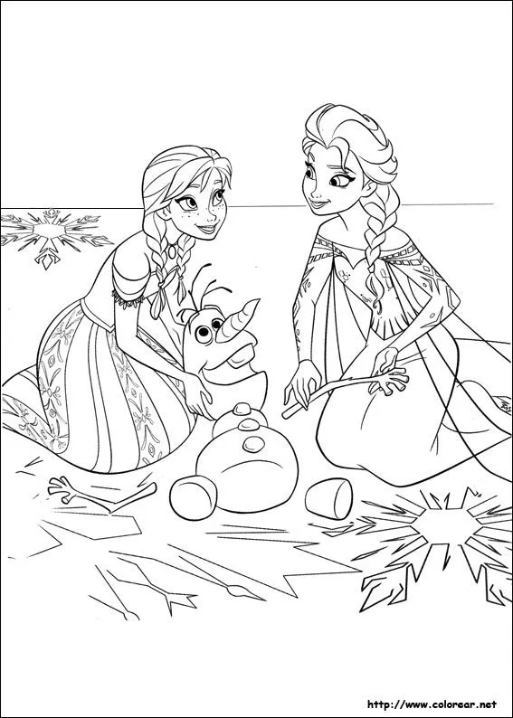 Dibujos para colorear de Frozen - el reino del hielo Dibujos para colorear de Frozen - el reino del hielo