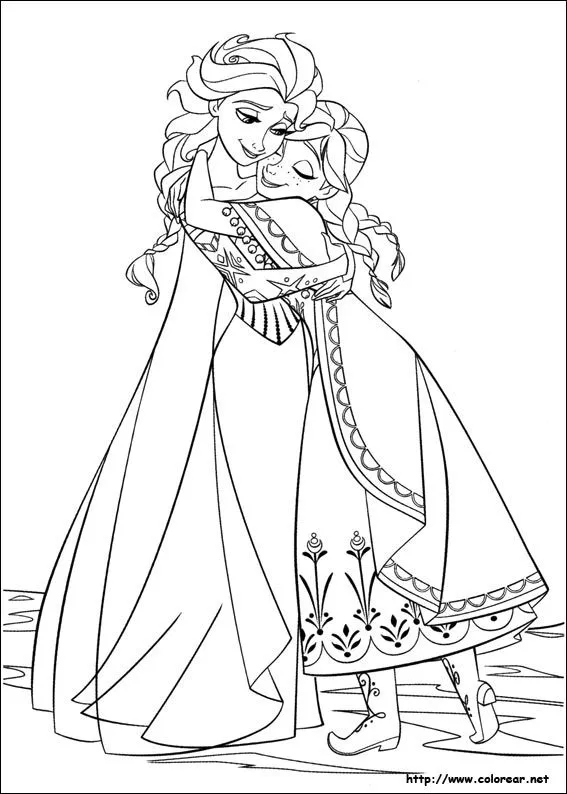 Dibujos para colorear de Frozen - el reino del hielo Dibujos para colorear de Frozen - el reino del hielo