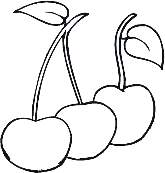 Dibujos para colorear de Frutas, Plantillas para colorear de Frutas