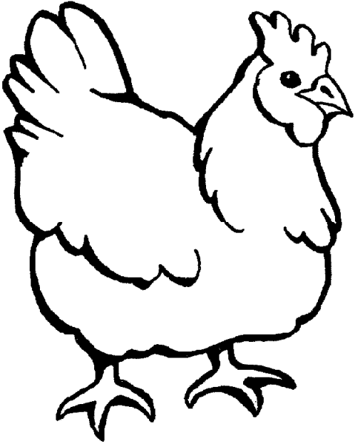 Dibujos para colorear de Gallos, Gallinas, Gallus gallus ...