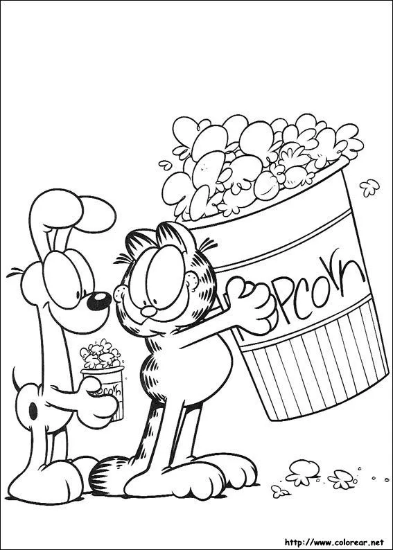 Dibujos para colorear de Garfield