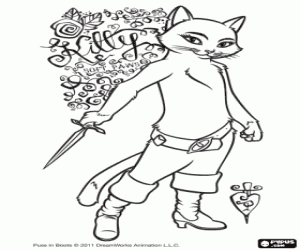 Dibujos para colorear de El Gato con Botas, película , dibujos ...