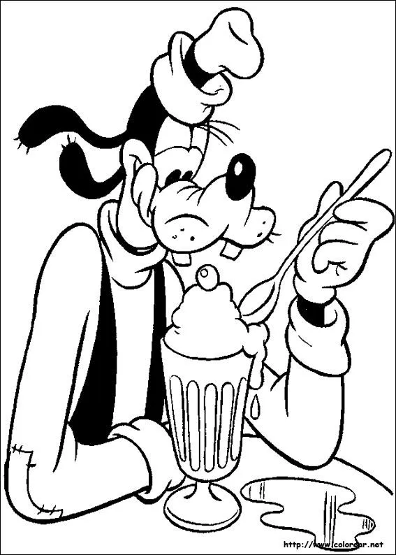 Dibujos de Goofy para colorear en Colorear.net Dibujos de Goofy para colorear en Colorear.net