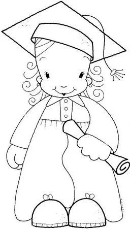 Dibujos para colorear de graduación preescolar - Imagui