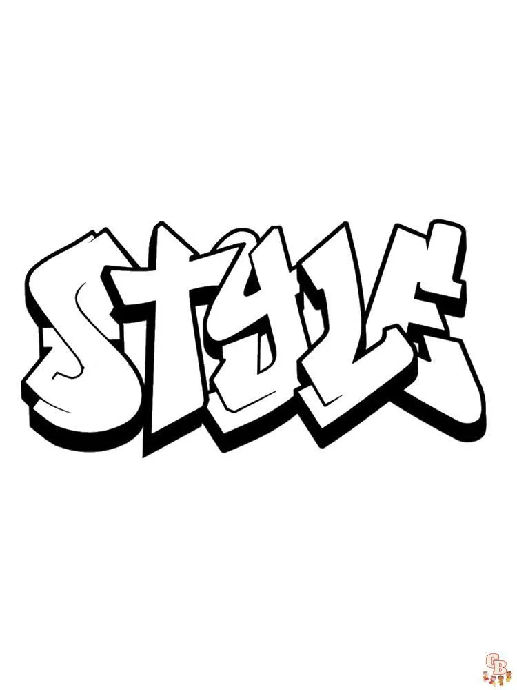 Dibujos para colorear de grafitis para imprimir gratis - GBcoloring Dibujos para colorear de grafitis para imprimir gratis - GBcoloring