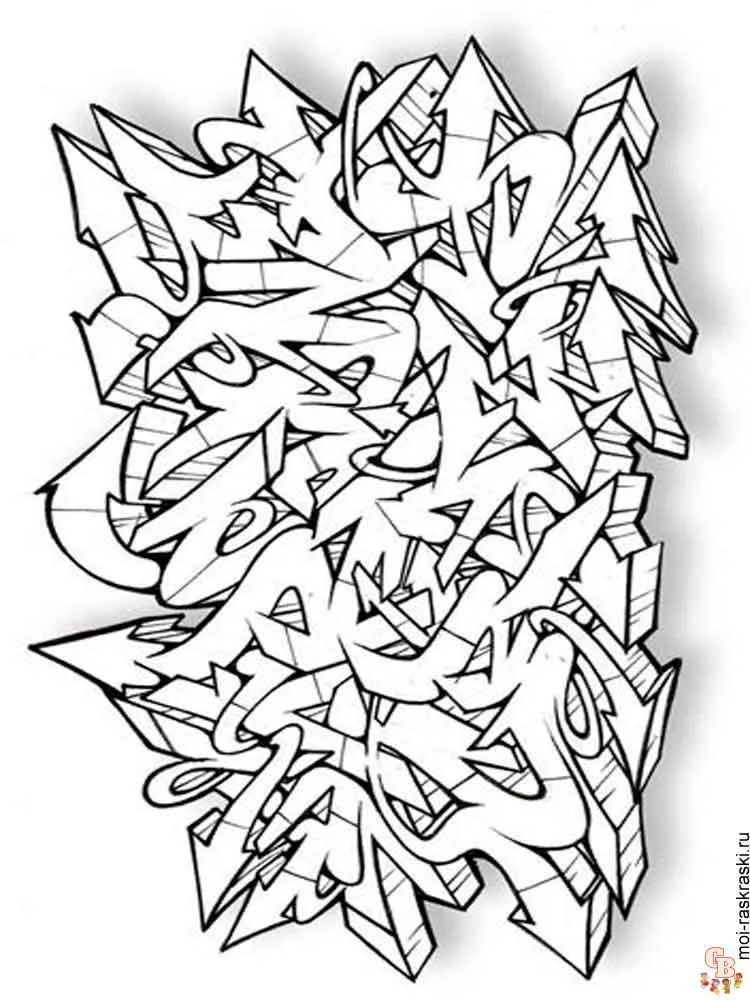 Dibujos para colorear de grafitis para imprimir gratis - GBcoloring Dibujos para colorear de grafitis para imprimir gratis - GBcoloring